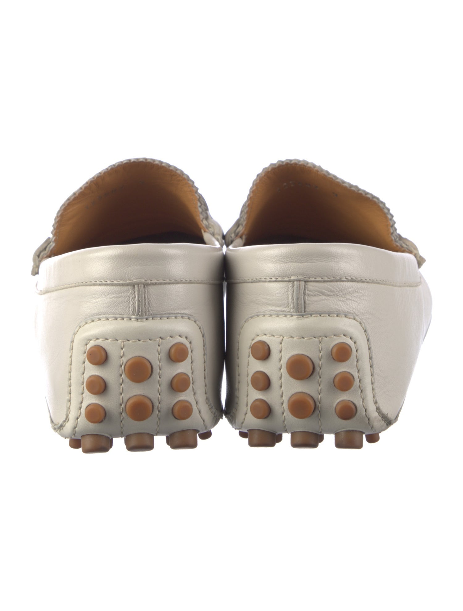 Gucci Web Accent Leather Drivers